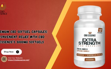 Premium CBD Softgel Capsules: Convenient Relief with CBD Essence’s 3000mg Softgels